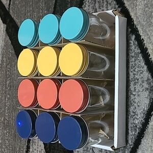 NWOT OLD EAST MINI CANISTERS SET 12 - 2 OZ MULTI COLORS PRICE FIRM